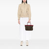 Fendi Large Pequin Canvas Satchel Secondhand