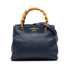 Gucci Small Calfskin Bamboo Shopper Satchel Secondhand