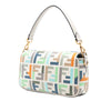 Fendi Zucca Embroidered Canvas Baguette Satchel Secondhand