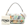 Secondhand Fendi Zucca Embroidered Canvas Baguette Satchel
