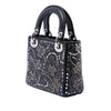Dior Mini Calfskin Embroidered Clovers Lady Dior Secondhand