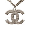 Chanel CC Brass Double Chain Pendant Necklace Secondhand