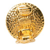 Chanel CC Gold Plated Faux Pearl Rope Frame Clip on Earrings Secondhand