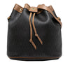 Dior Honeycomb Coated Canvas Drawstring Bucket Bag Secondhand