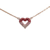 Louis Vuitton Gold Plated Crystal Heart Necklace Secondhand