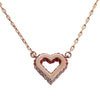 Louis Vuitton Gold Plated Crystal Heart Necklace Secondhand