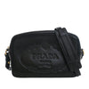 Prada Small Embossed Calfskin Canapa Logo Camera Bag Secondhand