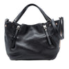 Burberry Small Leather and House Check Canvas Maidstone Satchel Secondhand
