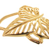 Dior Gold Plated Leaf Brooch Secondhand