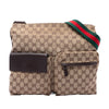 Gucci GG Canvas Web Double Pocket Crossbody Secondhand