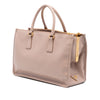 Prada Saffiano Lux Double Zip Frame Tote Secondhand