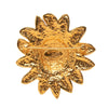Chanel CC Gold Plated Lion Head Sun Brooch Secondhand