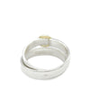 Hermès Sterling Silver and 18K Yellow Gold Double Tour Buckle Ring Secondhand