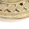 Chanel CC Gold Plated Rhinestone Brooch Secondhand