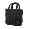 Prada Small Raffia Effect Crochet Embroidered Logo Tote Secondhand