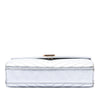 Saint Laurent Medium Chevron Metallic Calfskin Monogram Envelope Bag Secondhand