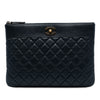 Chanel Medium Quilted Sheepskin Mademoiselle O Case Clutch Secondhand