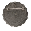 Chanel Silver Plated Medallion Floral Brooch Secondhand