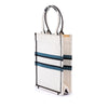 Dior Embroidered Canvas Lucky Star Vertical Book Tote Secondhand