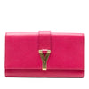 Secondhand Saint Laurent Textured Calfskin Chyc Ligne Clutch