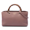 Gucci Medium Calfskin Bamboo Shopper Satchel Secondhand