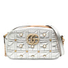 Secondhand Gucci Small GG Marmont Pearl Studded Matelasse Leather Aria Crossbody