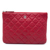 Chanel Small Quilted Lambskin O Case Clutch Secondhand
