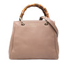 Gucci Small Calfskin Bamboo Shopper Satchel Secondhand
