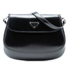 Prada Spazzolato Leather Cleo Flap Shoulder Bag Secondhand
