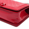 Chanel Old Medium Quilted Patent Acrylic Boy Flap Secondhand