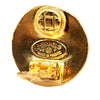 Chanel Gold Plated CC Round Clip On Earrings Secondhand