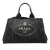 Prada Large Denim Canapa Logo Satchel Secondhand