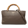 Gucci Medium Calfskin Bamboo Shopper Satchel Secondhand