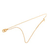 Dior Gold Plated CD Logo Oval Pendant Necklace Secondhand