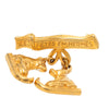Hermès Gold Plated Les Fetes en Hermes Pin Brooch Secondhand