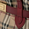 Secondhand Burberry Haymarket Check Coated Canvas Golderton Satchel