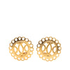 Hermès Gold Plated Bijouterie Fantaisie Clip on Earrings Secondhand