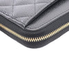 Chanel CC Quilted Caviar Zip Wallet Secondhand