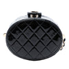 Chanel CC Quilted Patent Vanity Case with Chain Secondhand