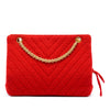 Chanel CC Chevron Tweed Chain Shoulder Bag Secondhand