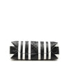 Balenciaga Small Lambskin Barbes Striped Patwork Zip Pouch Secondhand