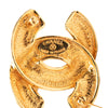Chanel CC Gold Plated Quilted Brooch Secondhand