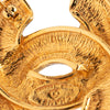 Chanel CC Gold Plated Quilted Brooch Secondhand