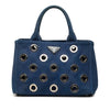 Prada Small Canvas Canapa Grommet Satchel Secondhand