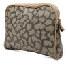 Saint Laurent Coated Canvas Giraffe Print Cosmetic Pouch Secondhand