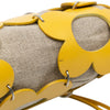 Secondhand Celine Canvas and Leather Cutout Flower Crossbody