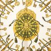Hermès Les Cles Silk Scarf 90 Secondhand
