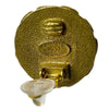Chanel CC Gold Plated Enamel Round Clip On Earrings Secondhand