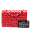Chanel Stitched CC Quilted Lambskin Wallet on Chain Secondhand