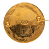 Chanel CC Gold Plated Round Brooch Secondhand